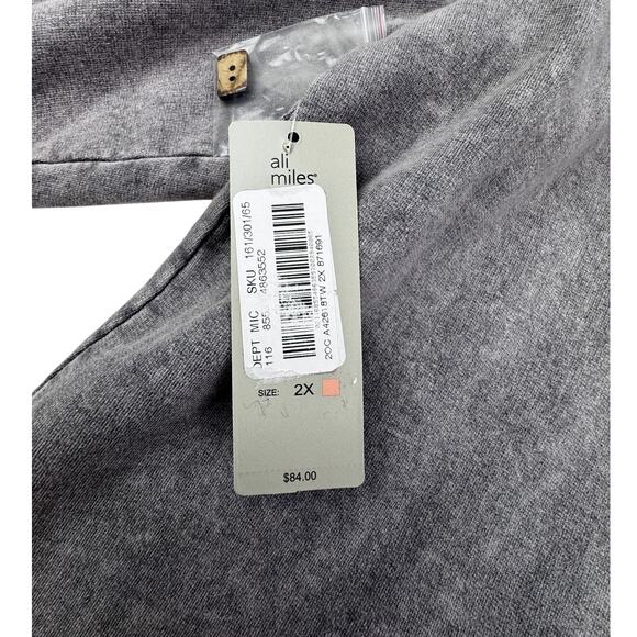 Ali Miles Dog Lovers Holiday Christmas City Scene Cotton Top Women's Size 2X - Picture 11 of 11